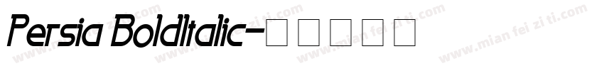 Persia BoldItalic字体转换